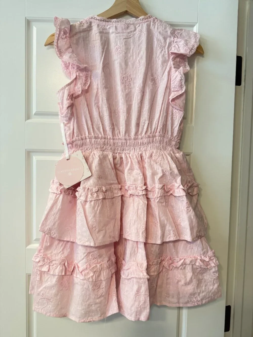 Girls' Beck Alouette Rose Embroidery Tiered Ruffle Dress - LoveShackFancy x Targ